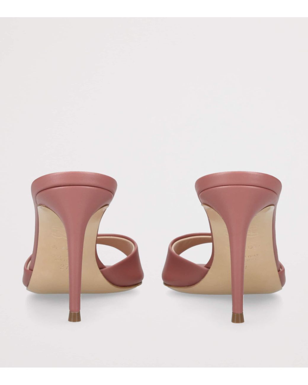 Casadei Pink Leather Julia Mules 80