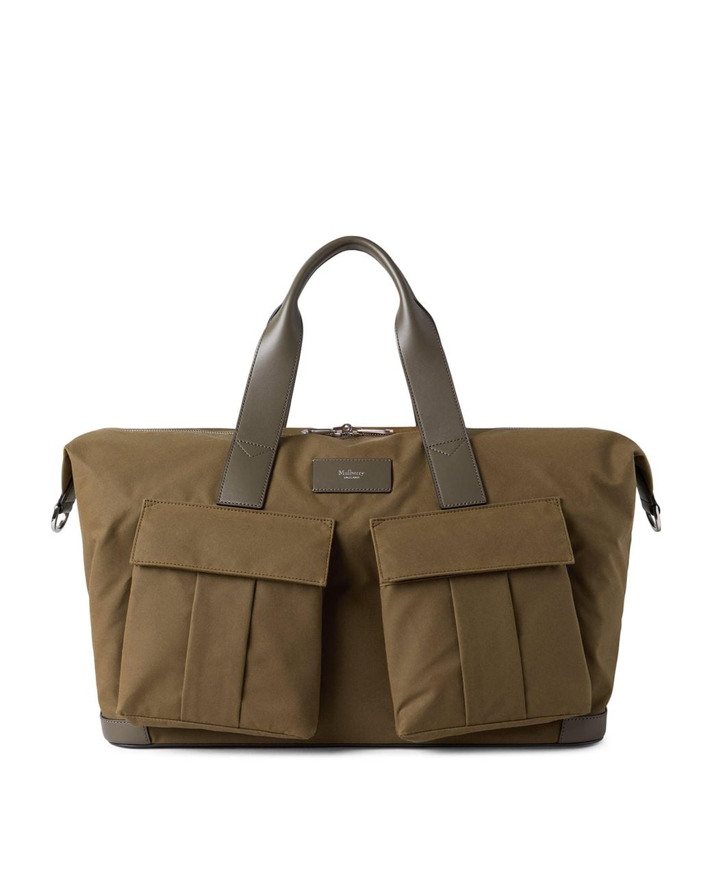 Mulberry Brown Waxed Cotton Clipper Holdall for men