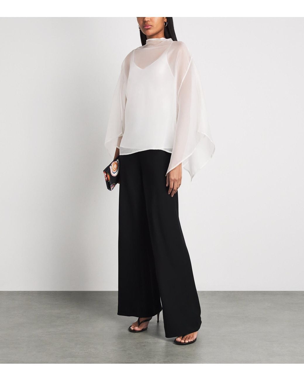 Staud White Silk Fia Top