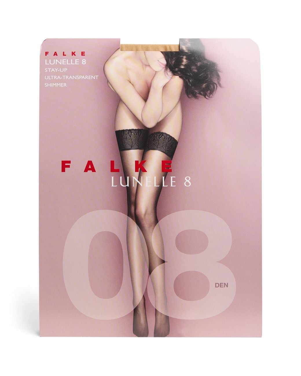 Falke Pink Lunelle 8 Stay-Up Stockings