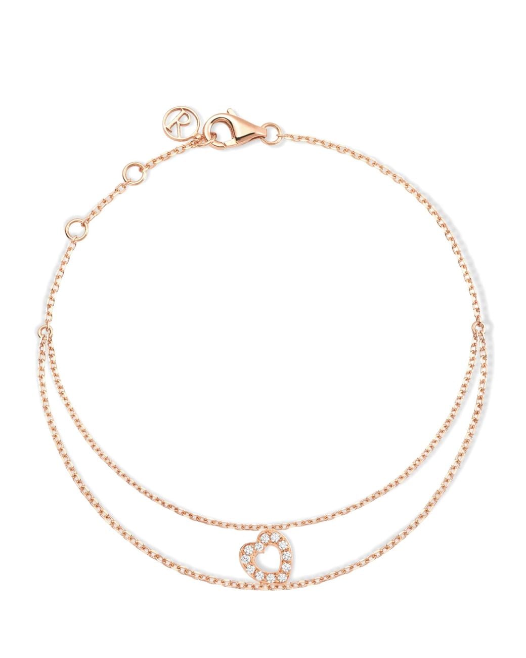 Repossi Metallic And Diamond Antifer Chain Bracelet