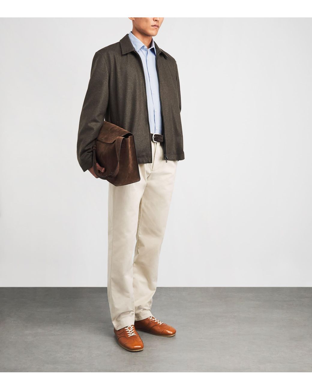 Sunspel White Cotton Oxford Shirt for men