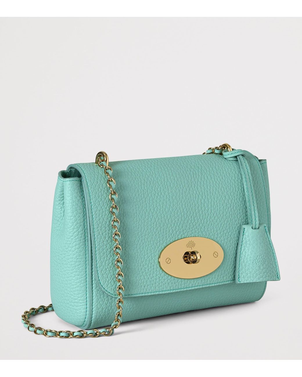 Mulberry Blue Leather Lily Shoulder Bag