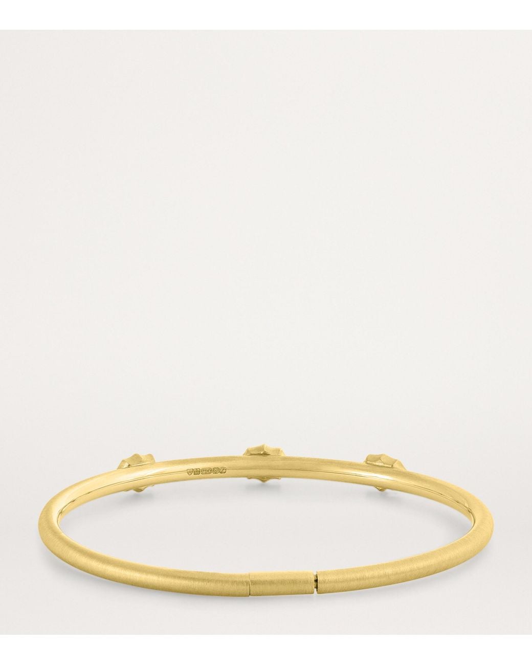 Jade Trau Natural Small And Diamond Plié Maverick Station Bangle