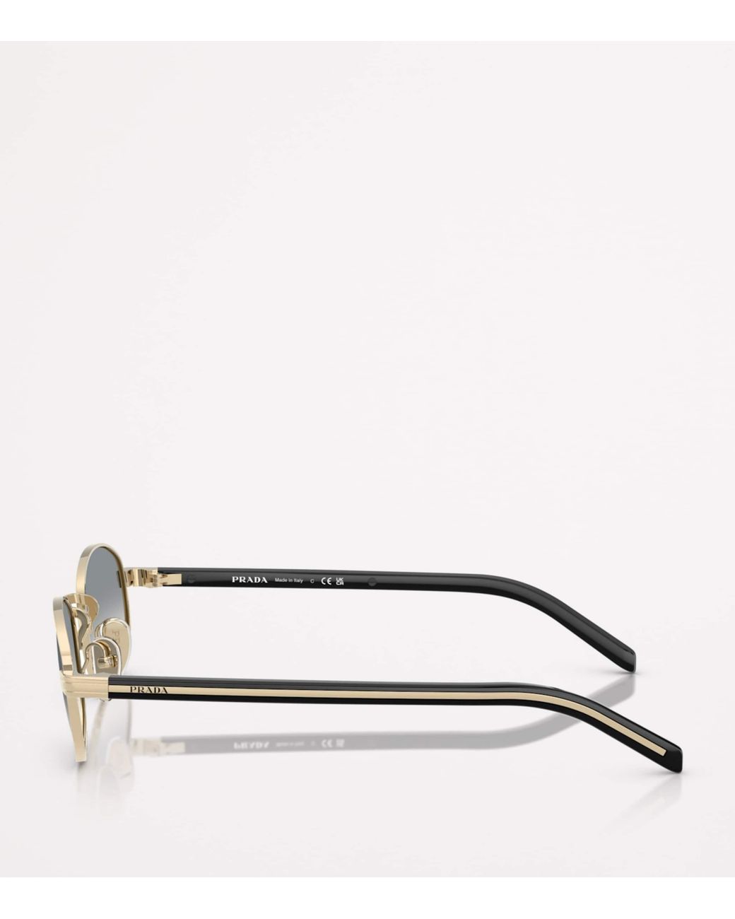 Prada Gray Steel Pr B53S Sunglasses