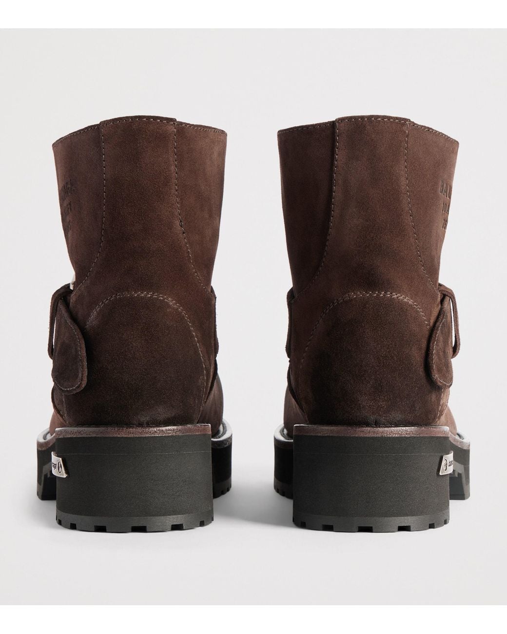 Balenciaga Brown Suede Venom Biker Boots