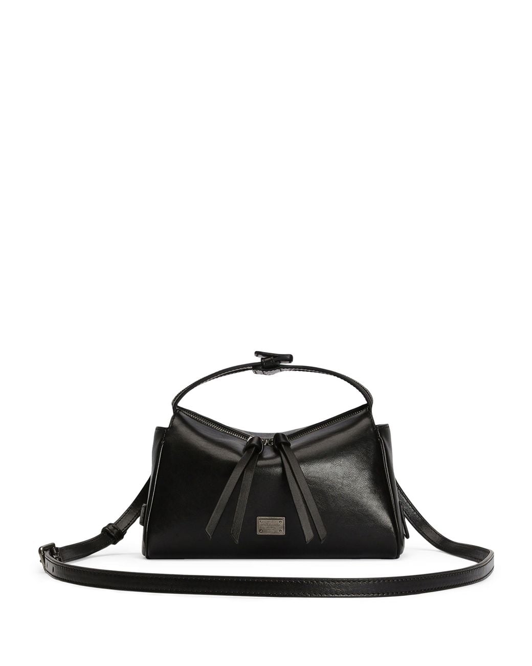 Dolce & Gabbana Black Calfskin Vittoria Shoulder Bag
