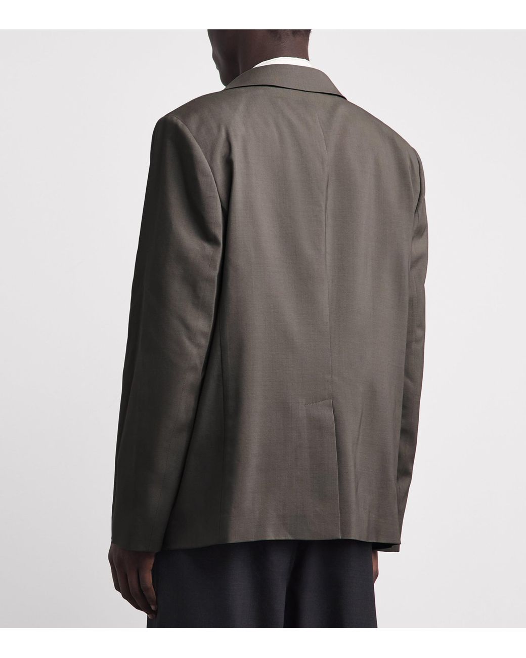 FRAME Gray Virgin Wool Unstructured Blazer for men