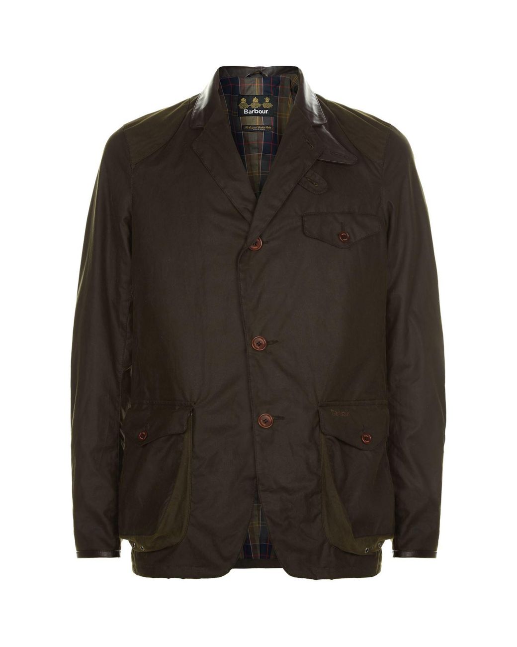 Barbour Wool Heritage Beacon Sports Jacket in Green for Men | Lyst
