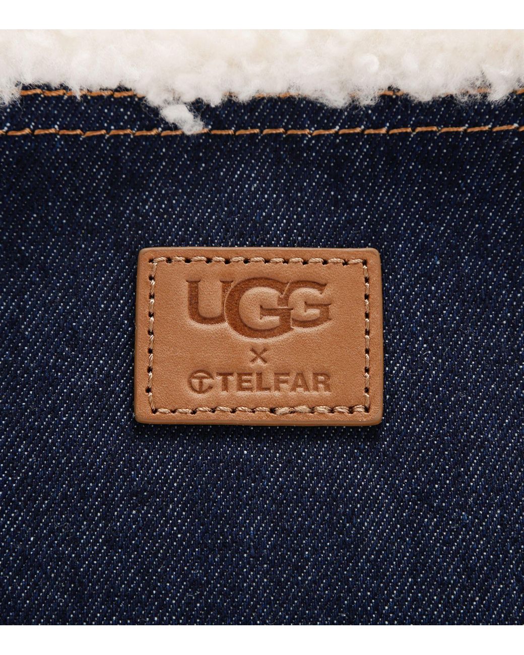 UGG X Telfar Suede Shopper Bag in Blue
