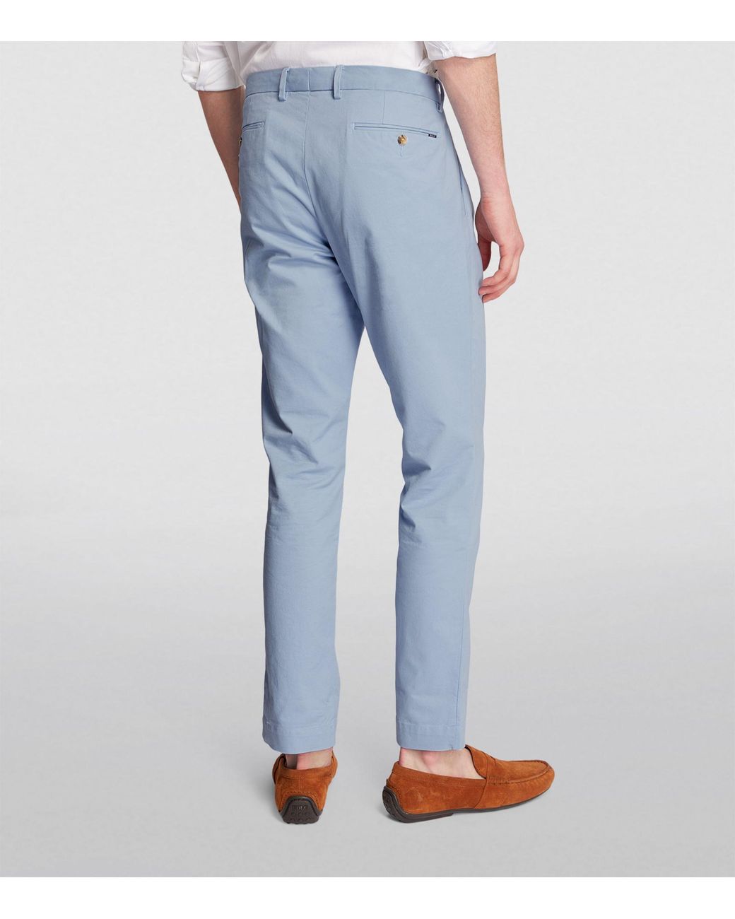 Polo Ralph Lauren Cotton Twill Chinos in Blue for Men | Lyst UK