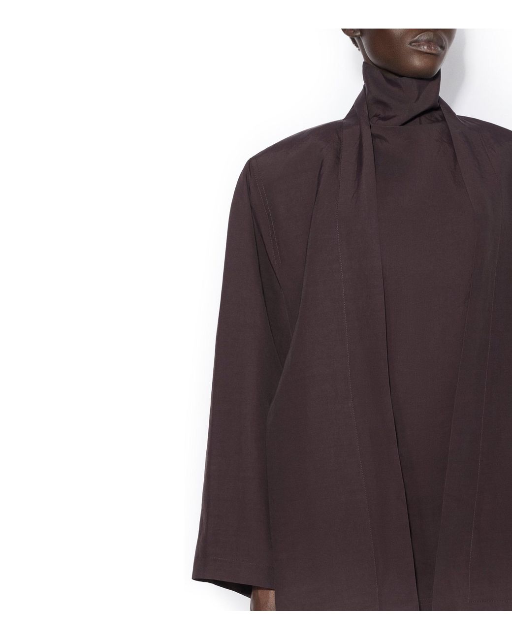 Alaïa Purple Paper-Blend Sleeveless Top