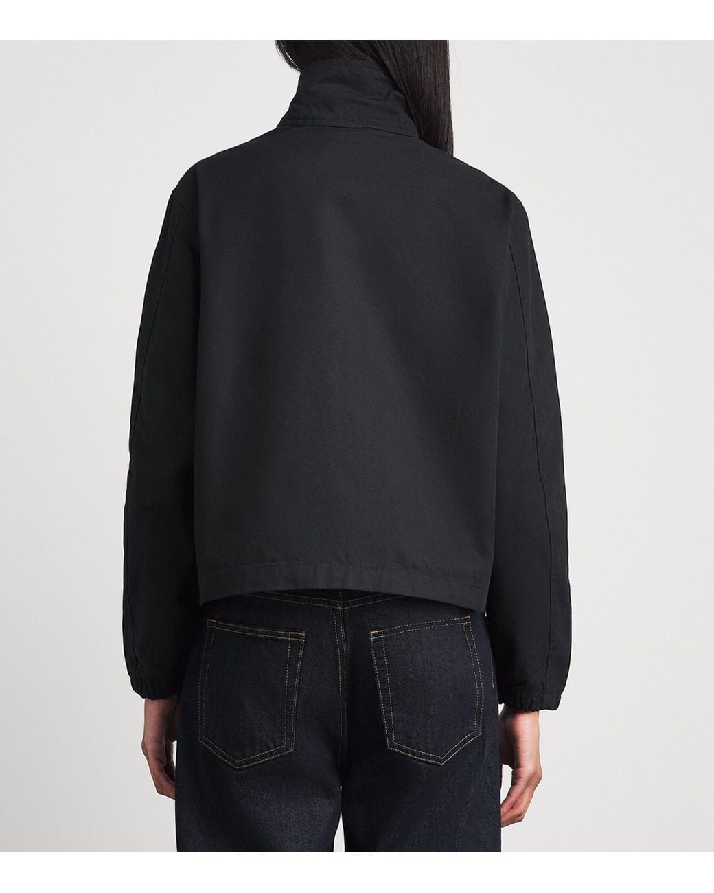 Polo Ralph Lauren Black Cotton Pony Windbreaker Jacket