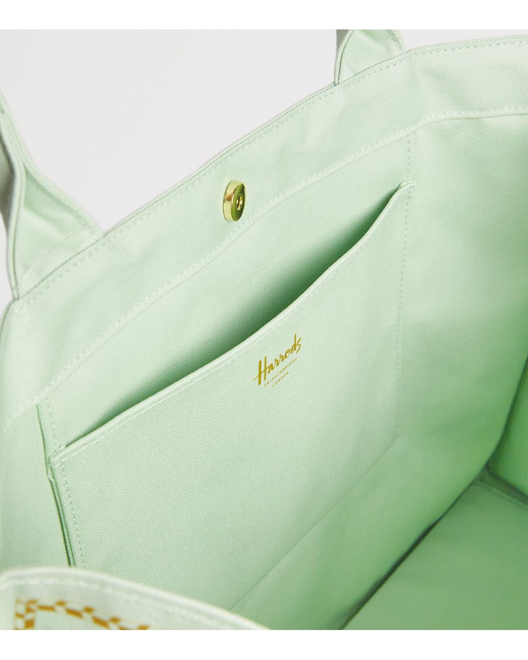 Harrods Metallic Building Shopper Bag