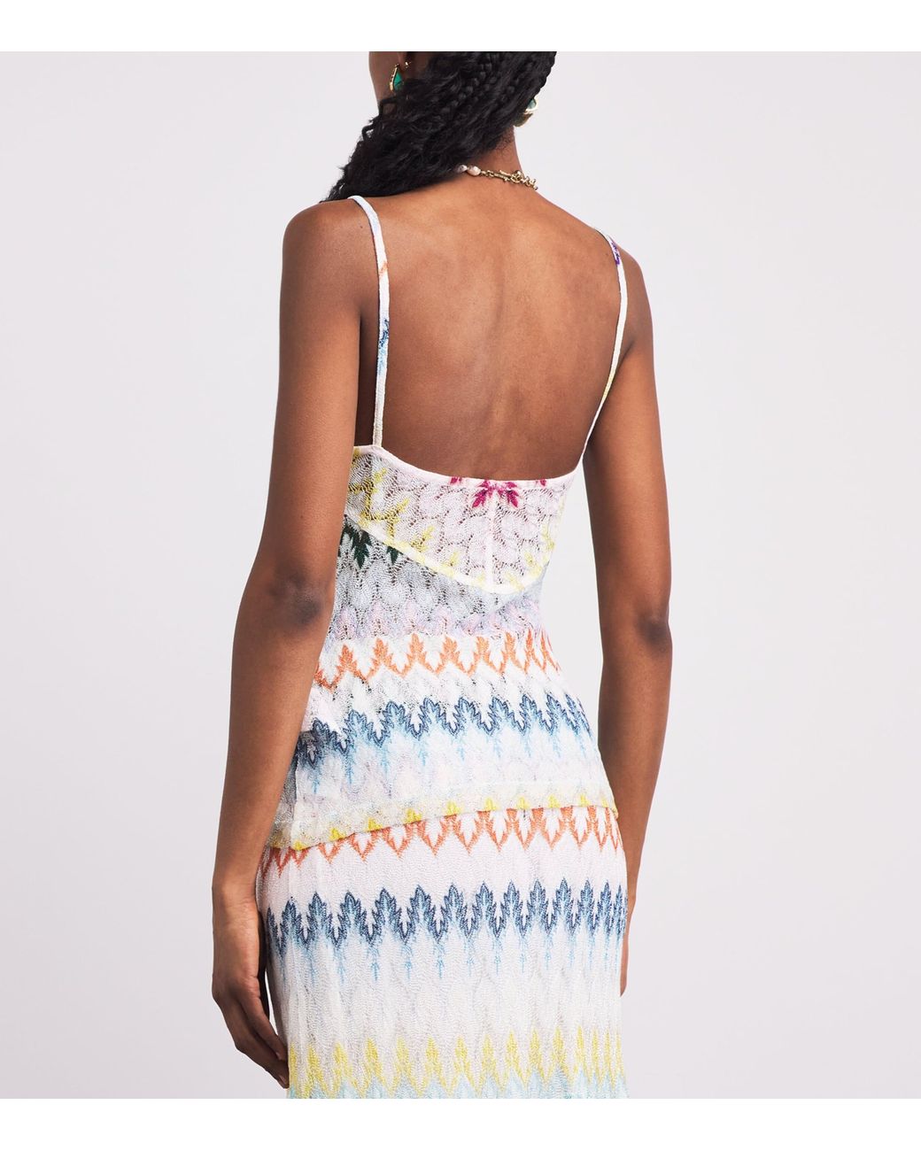 Missoni Multicolor Metallic Zigzag Cami Top