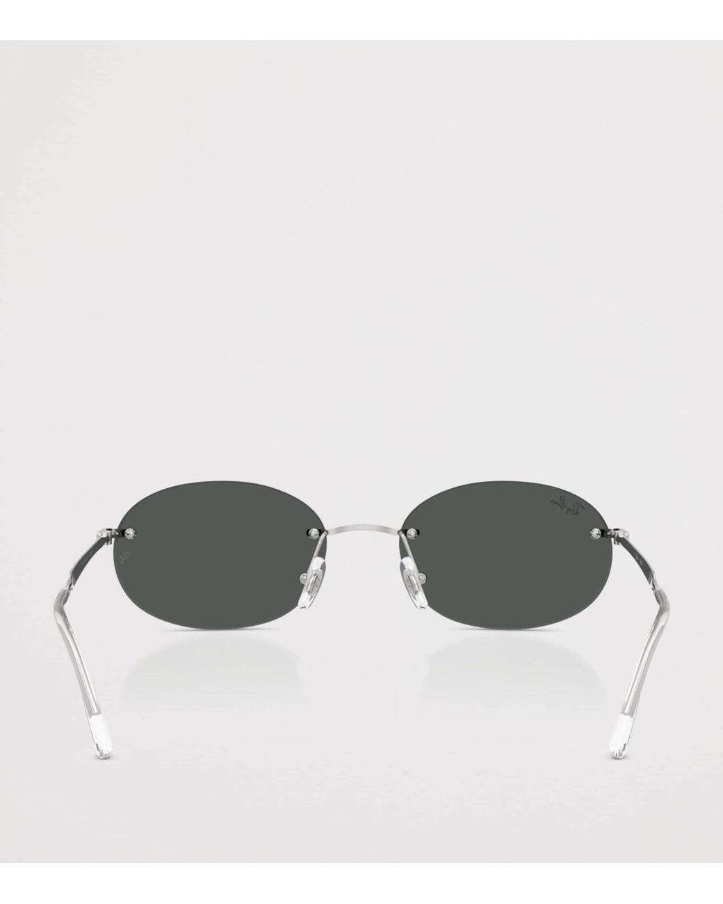 Ray-Ban Gray Rb3767 Metal Oval Sunglasses