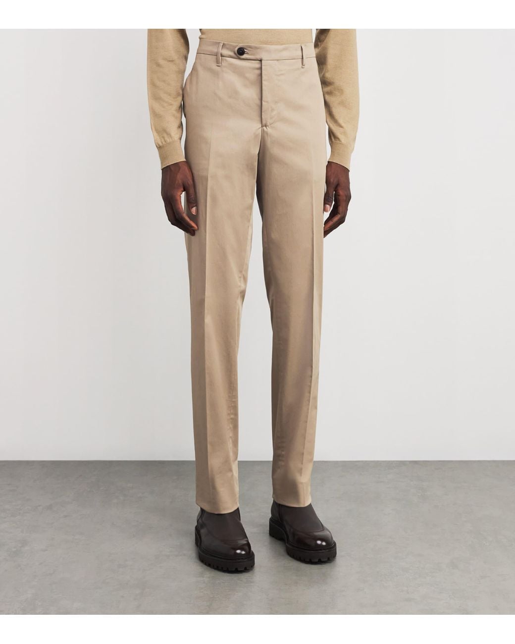 Pal Zileri Natural Stretch-Cotton Chinos for men