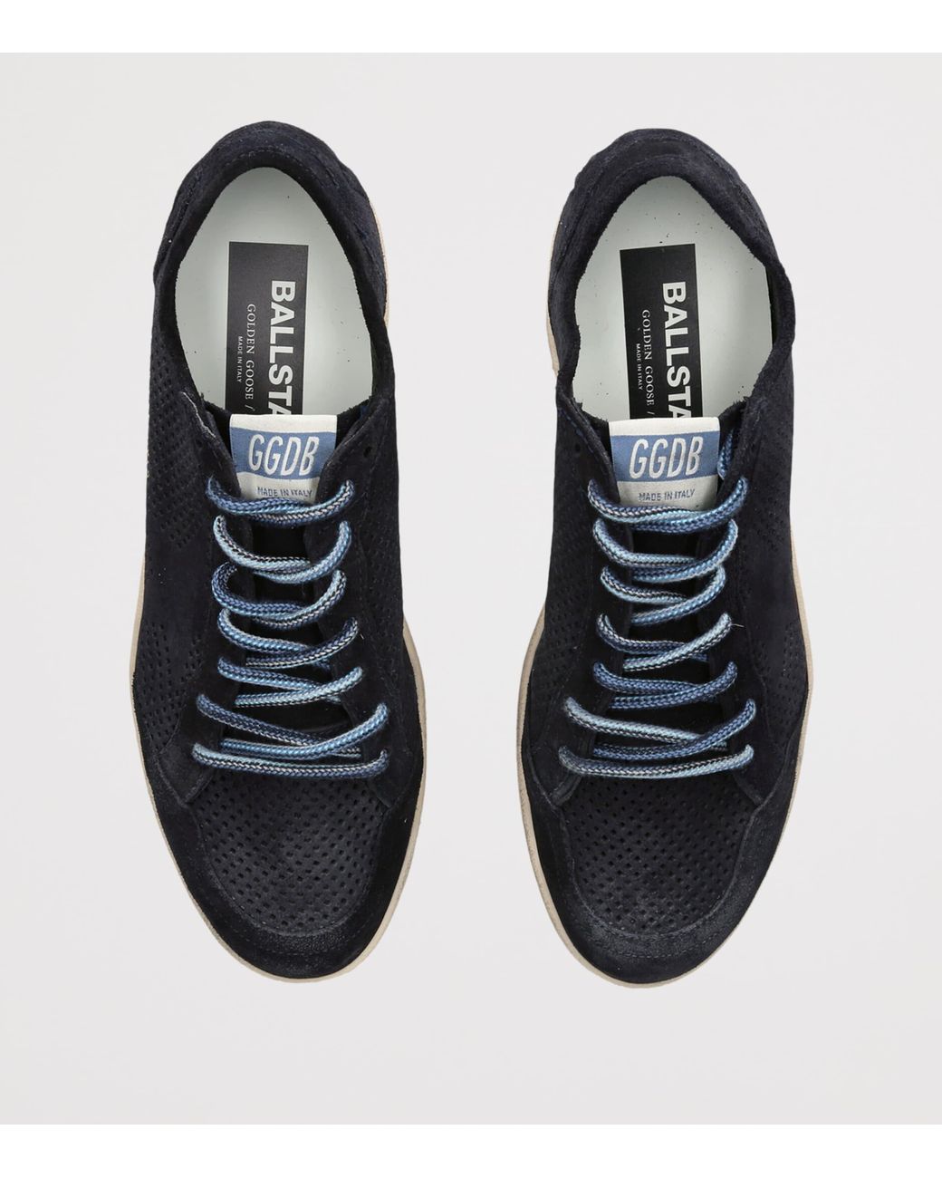 Golden Goose Deluxe Brand Blue Suede Ball Star Sneakers for men