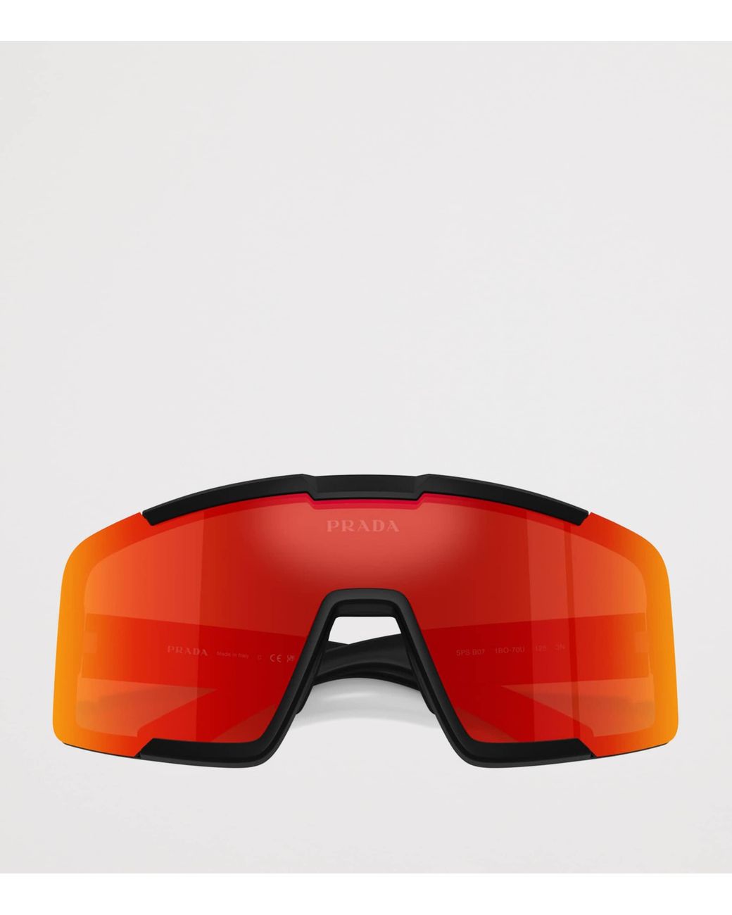 Prada Linea Rossa Orange Injected Pr B07S Sunglasses for men