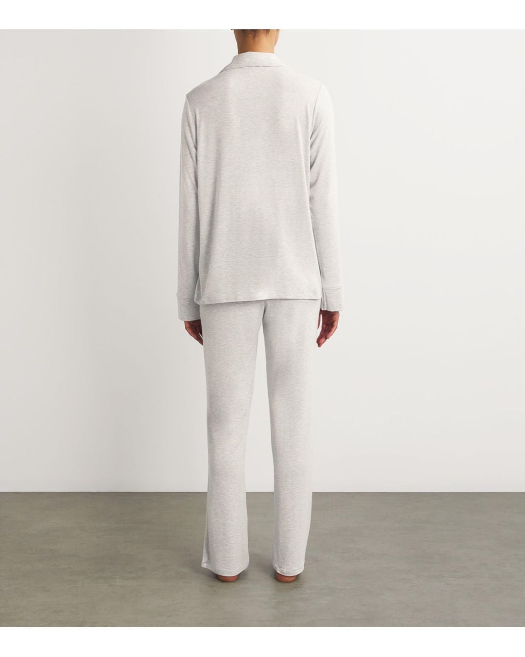 Skims White Sleep Long-Sleeve Pyjama Set