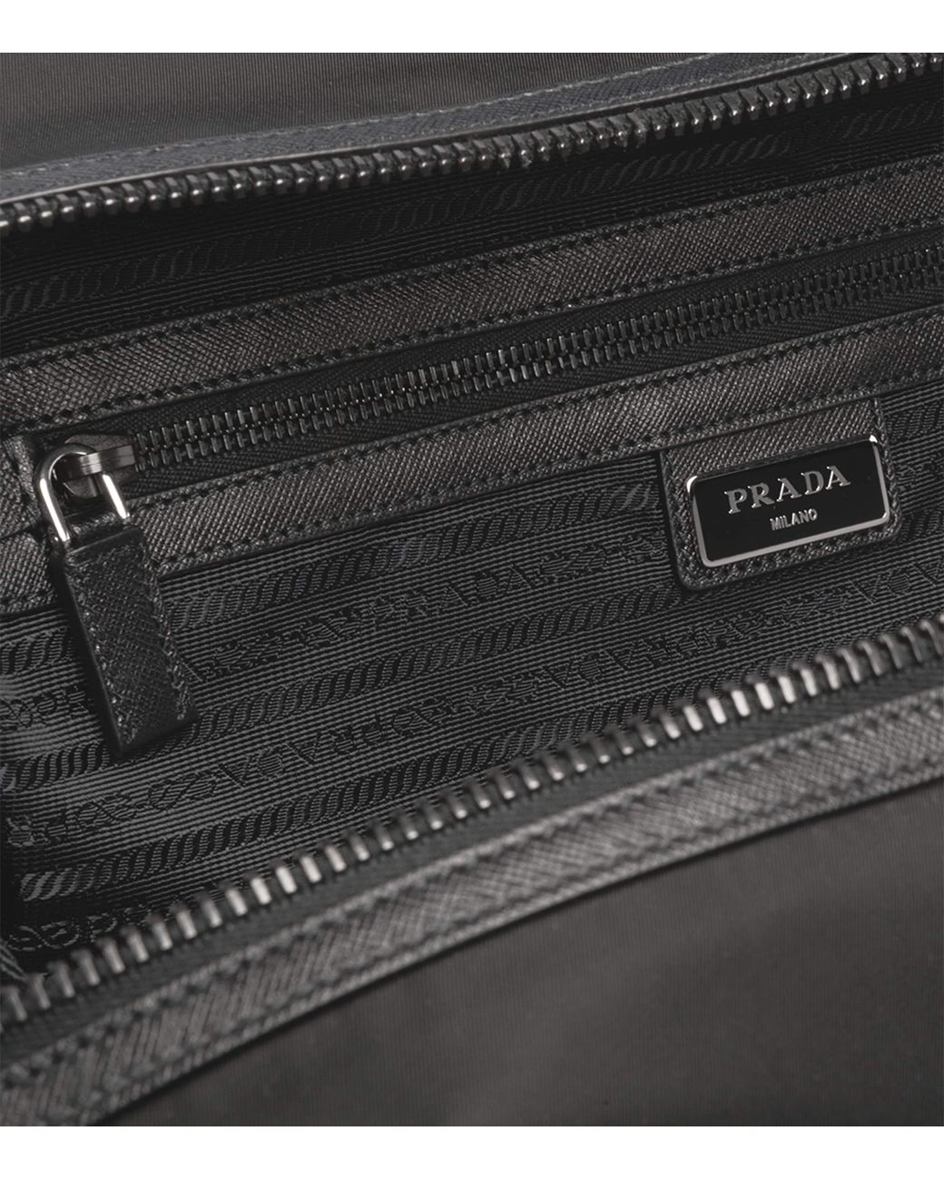 Prada Black Re-Nylon Duffle Bag for men