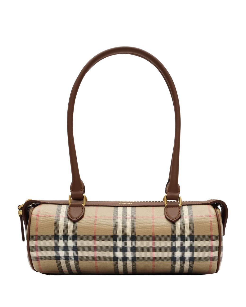 Burberry Metallic Mini Check Barrel Bag