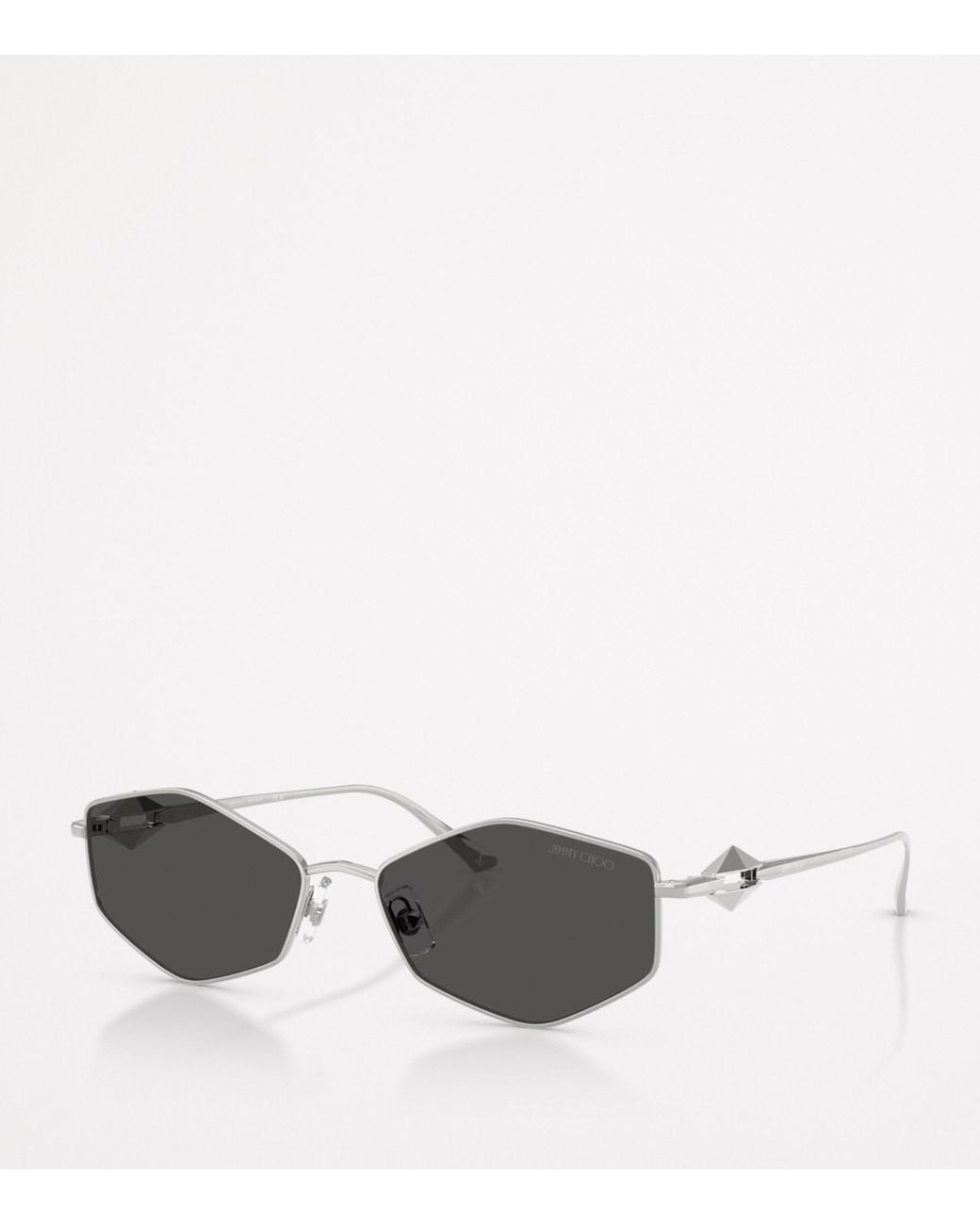 Jimmy Choo Gray Wire Hexagonal Zoey Sunglasses