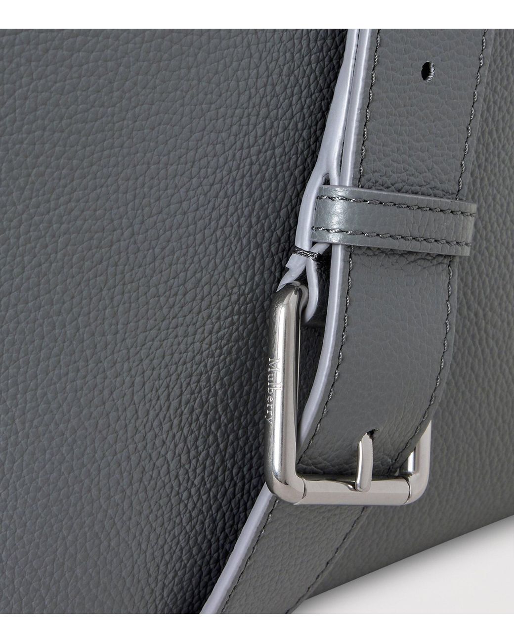 Mulberry Gray Leather Antony Messenger Bag for men