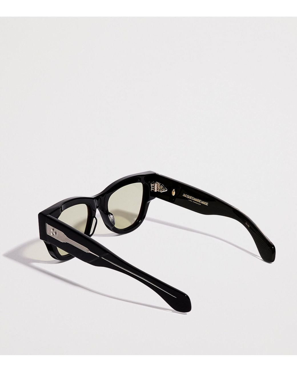 Jacques Marie Mage Black Acetate Chelsea Sunglasses for men