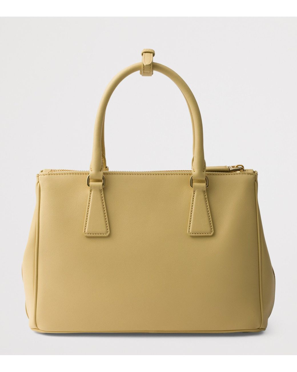 Prada Natural Medium Leather Galleria Top-Handle Bag