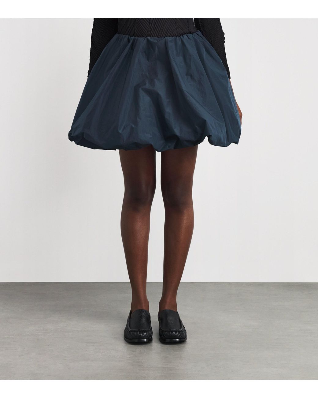 Issey Miyake Blue Correlation Balloon Mini Skirt