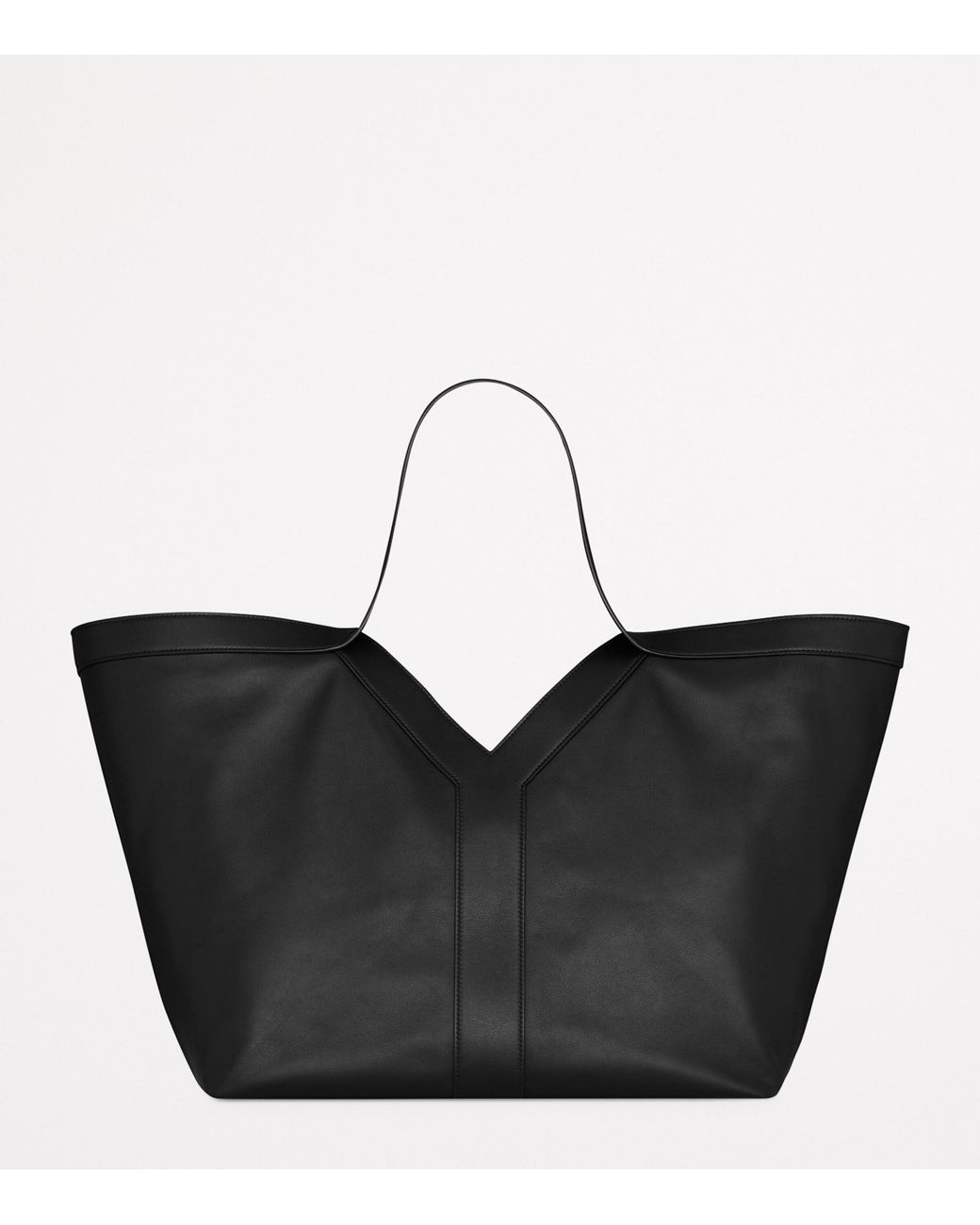 Saint Laurent Black Y Tote Bag