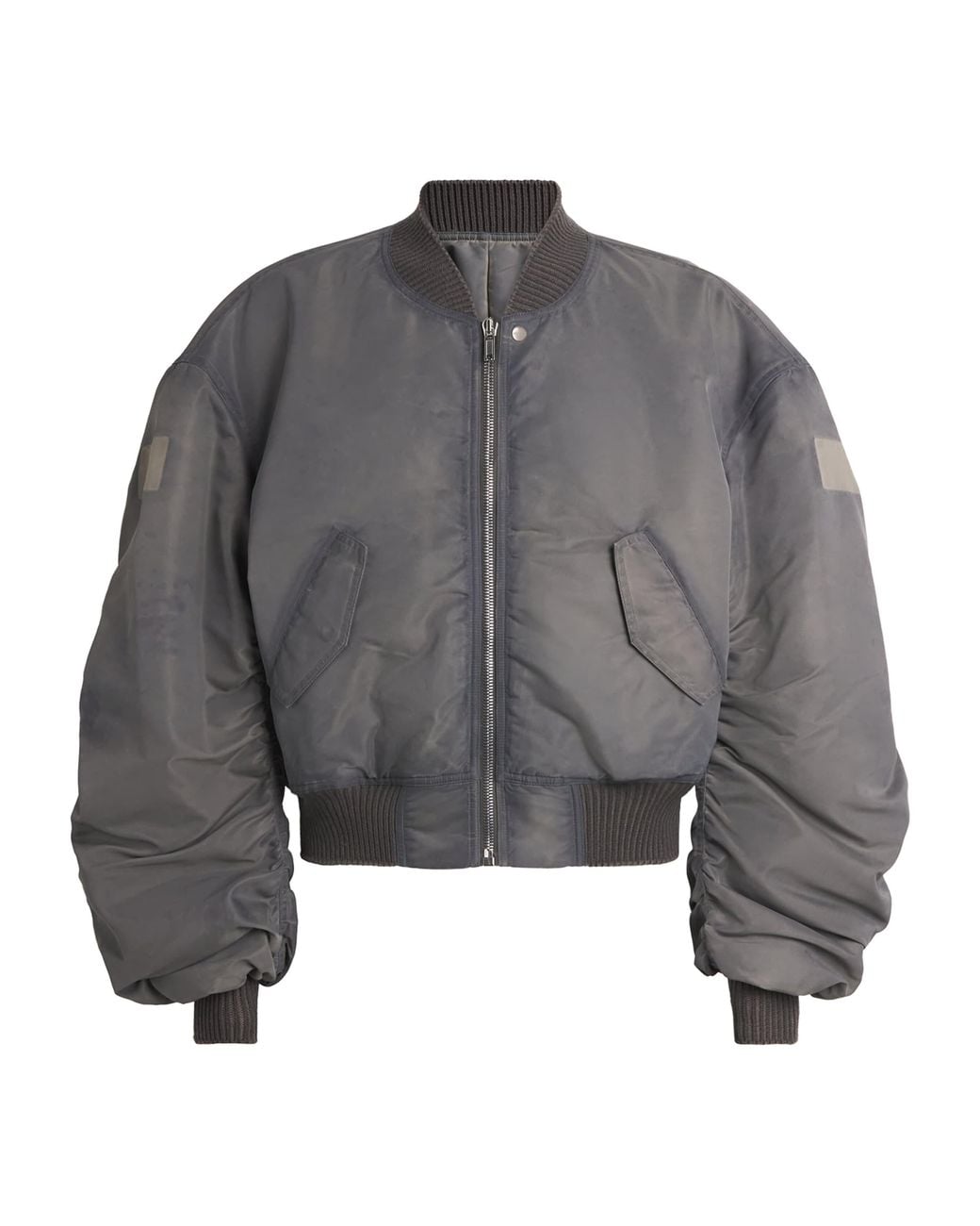 Rick Owens Gray Secchia Bomber Jacket for men