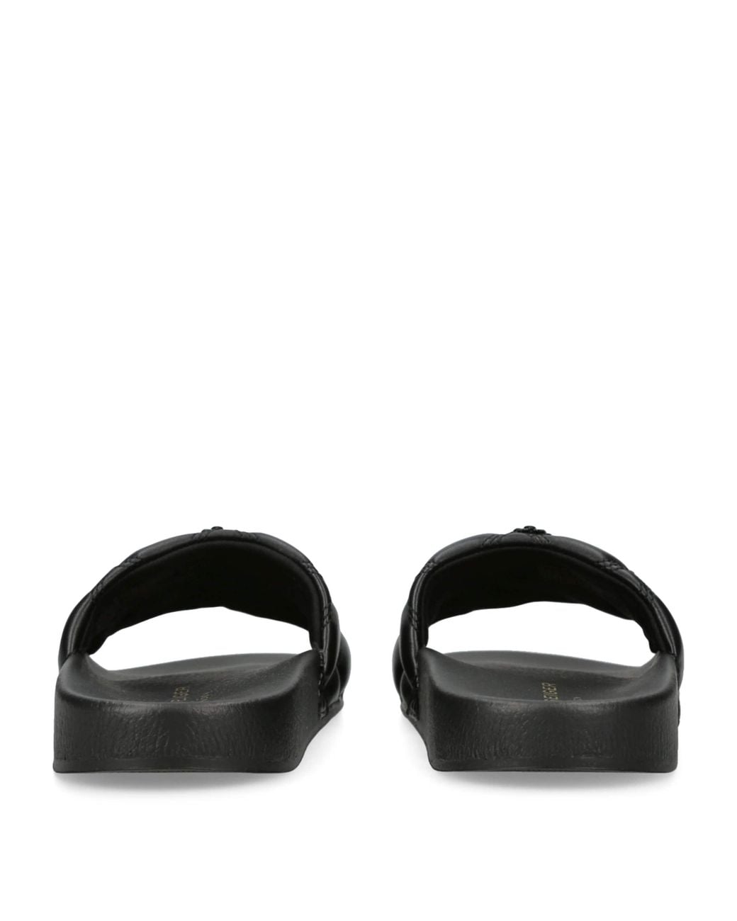 Kurt Geiger Black Quilted Meena Slides