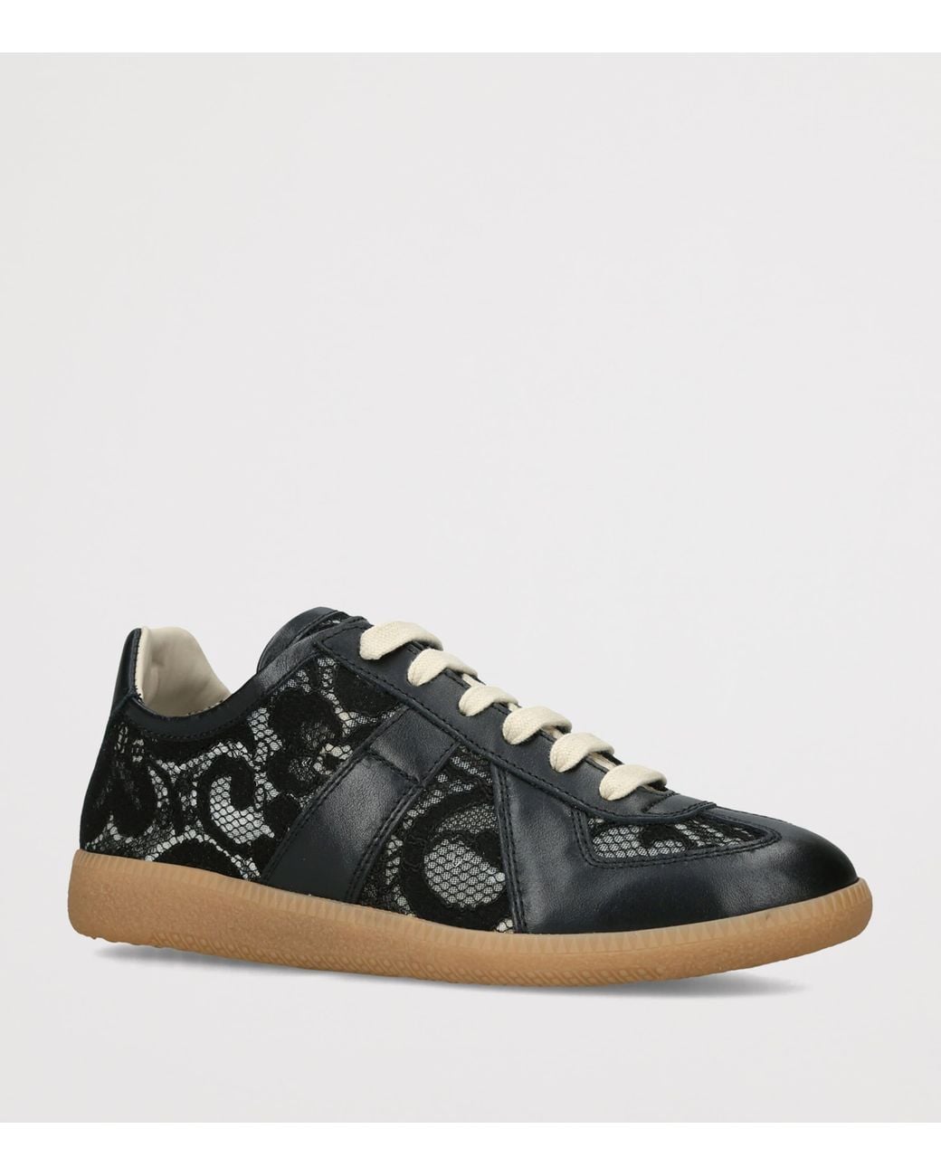 Maison Margiela Black Lace Replica Sneakers