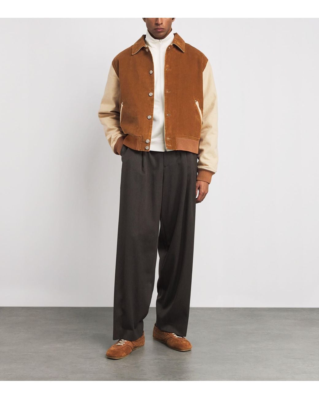 Wales Bonner Brown Homecoming Varsity Jacket for men