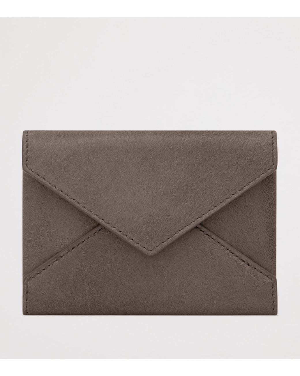 Saint Laurent Brown Letter Card Holder