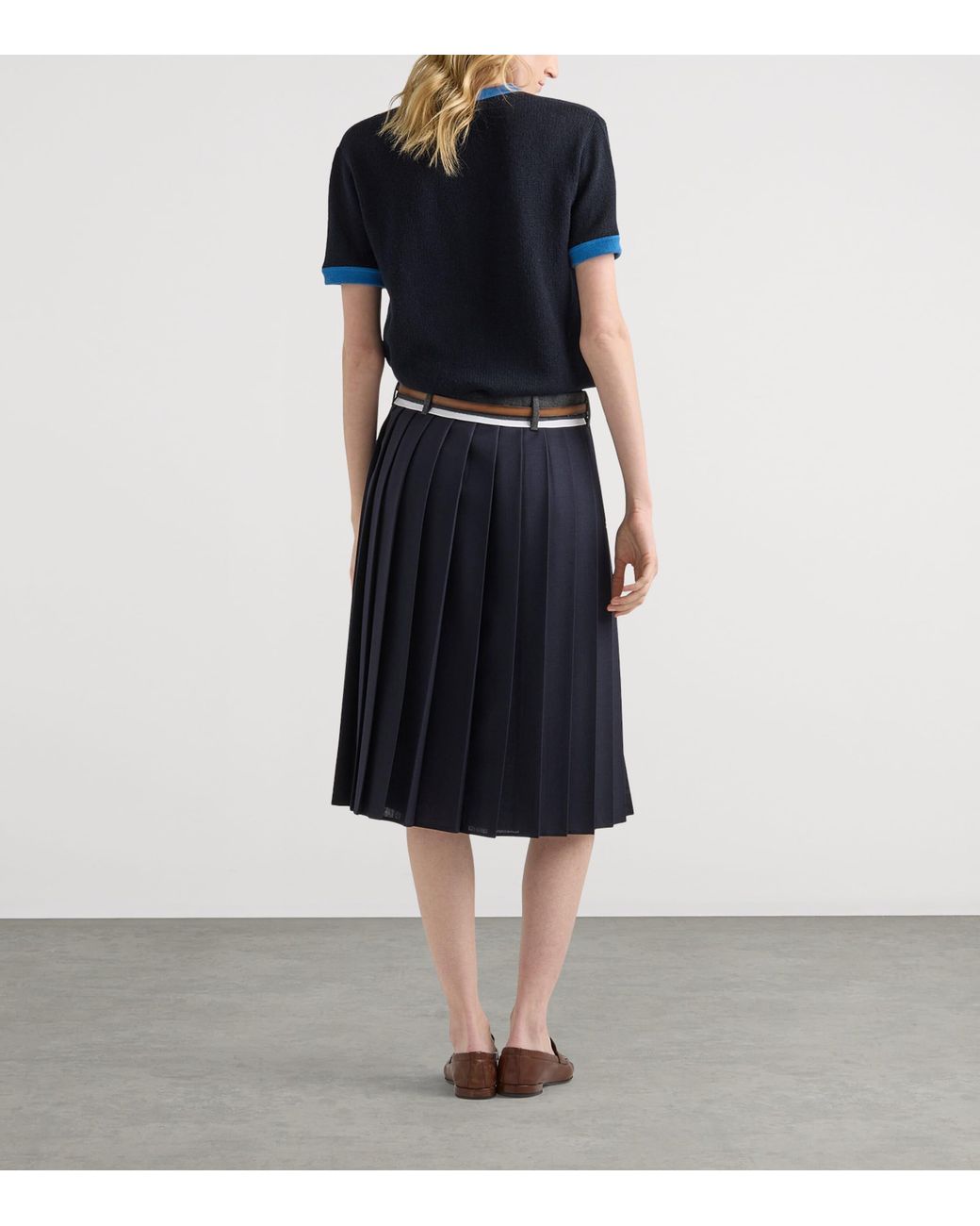 Prada Black Cashmere Short-Sleeve Sweater