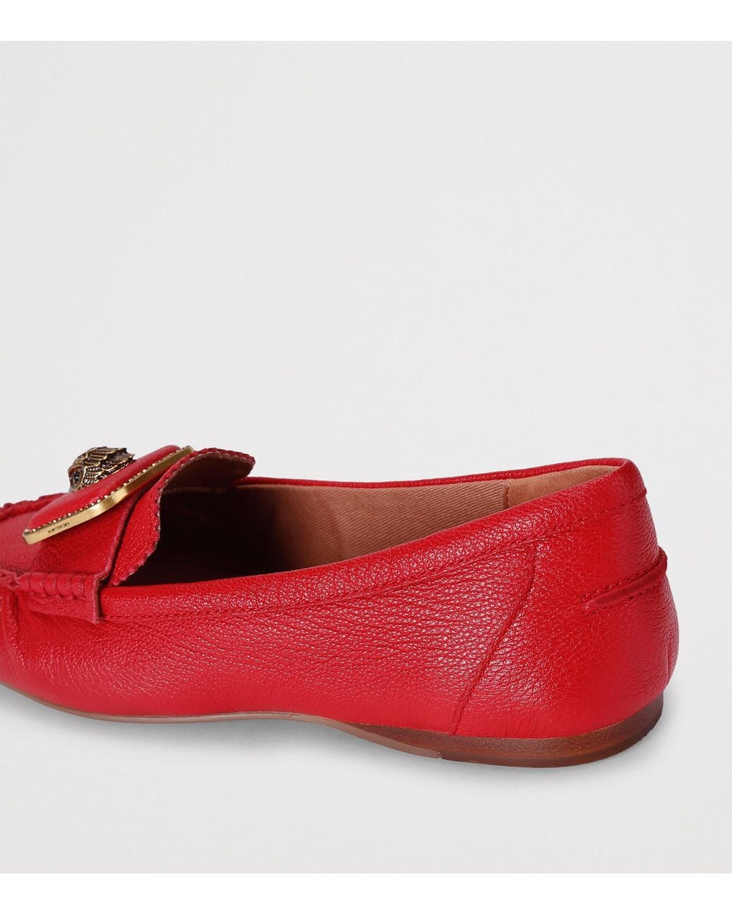 Kurt Geiger Red Leather Pimlico Moccasins