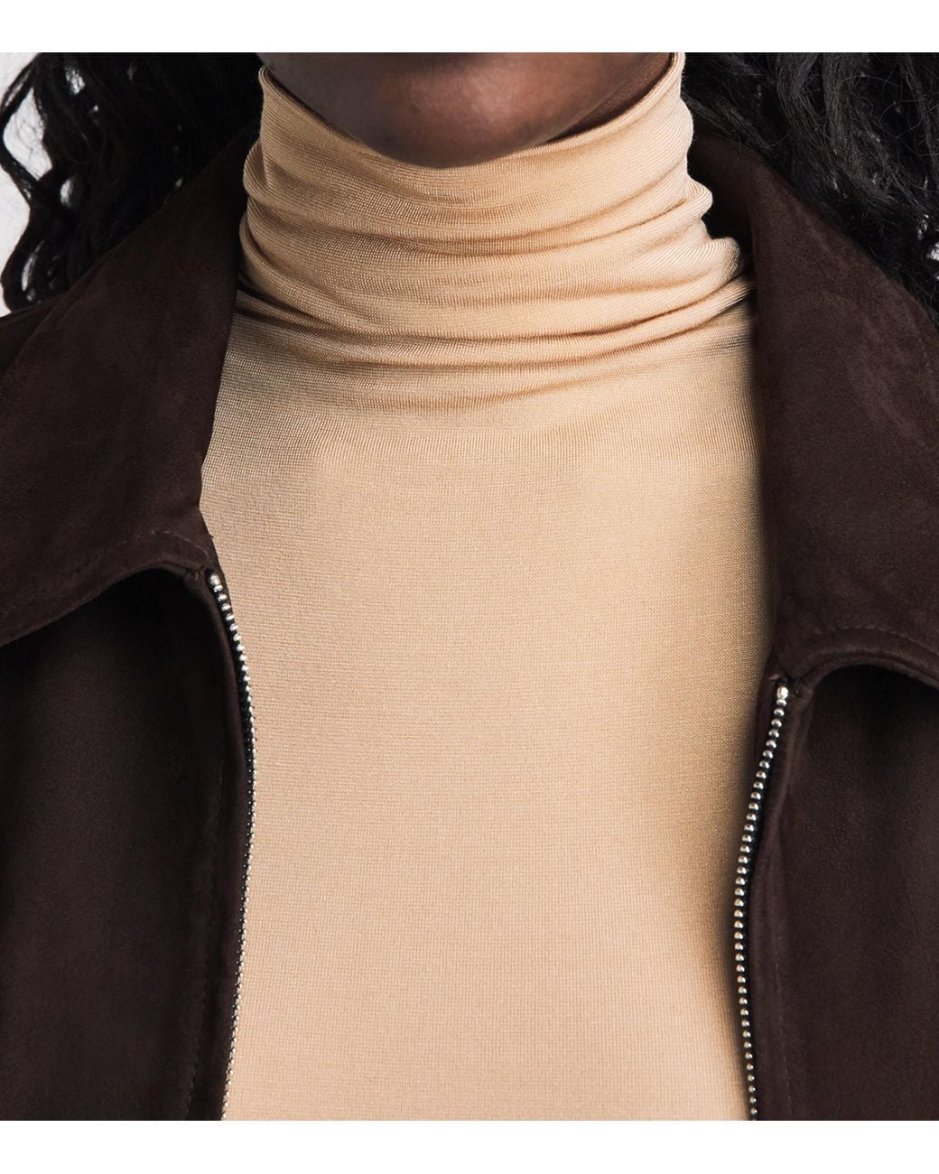 Wolford Brown Rollneck Colorado Bodysuit