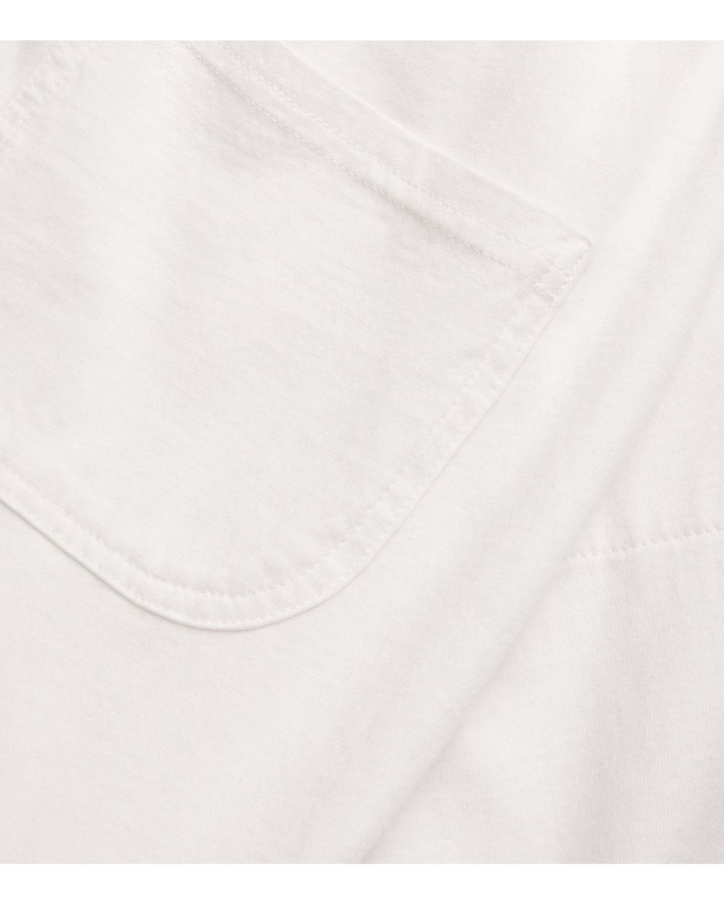 Leset White Cotton Straight Trousers