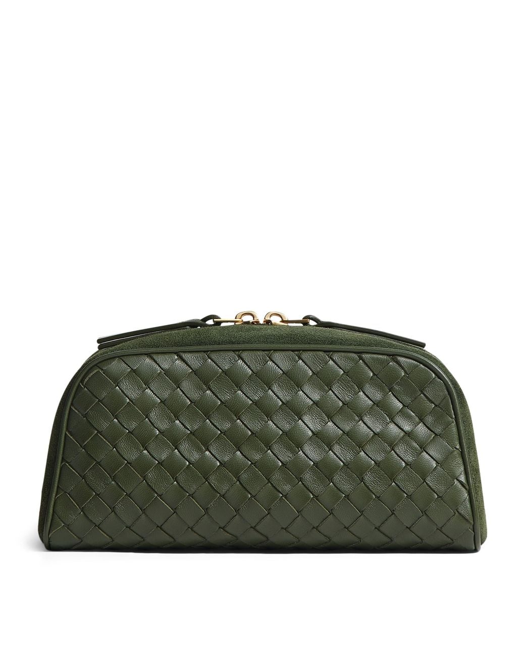 Bottega Veneta Green Small Leather Nodo Pouch