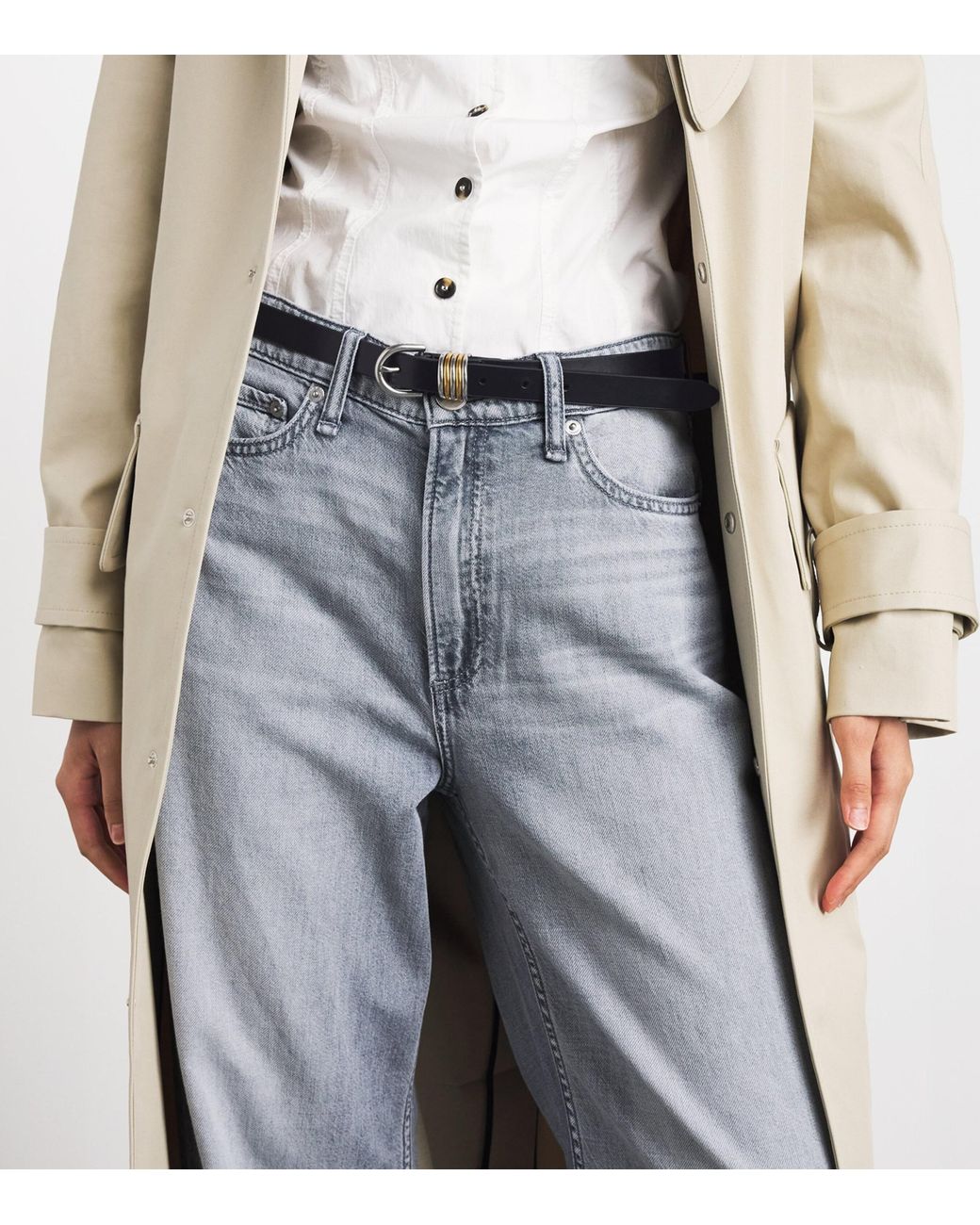 Rag & Bone Black Leather Sasha Belt