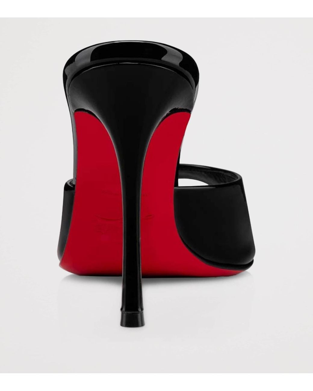 Christian Louboutin Black Me Dolly Patent Leather Mules 100