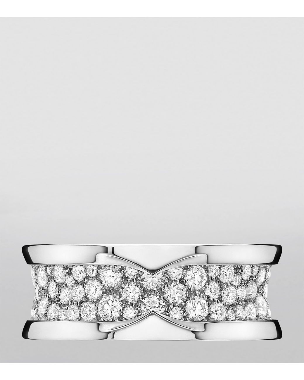 BVLGARI Metallic And Diamond B.Zero1 Ring