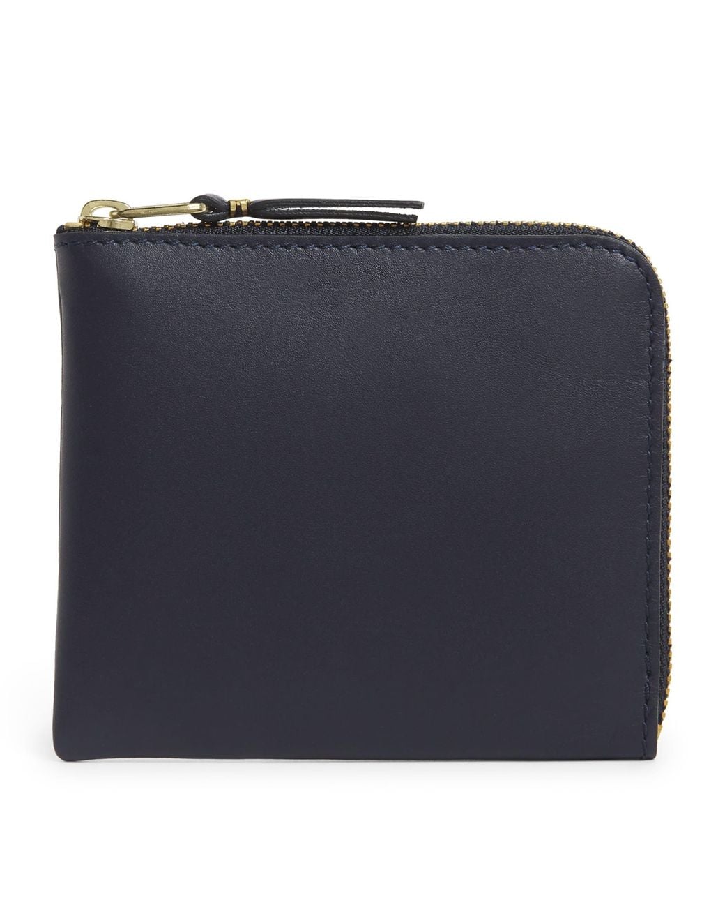 Comme des Garçons Blue Leather Zipped Pouch for men