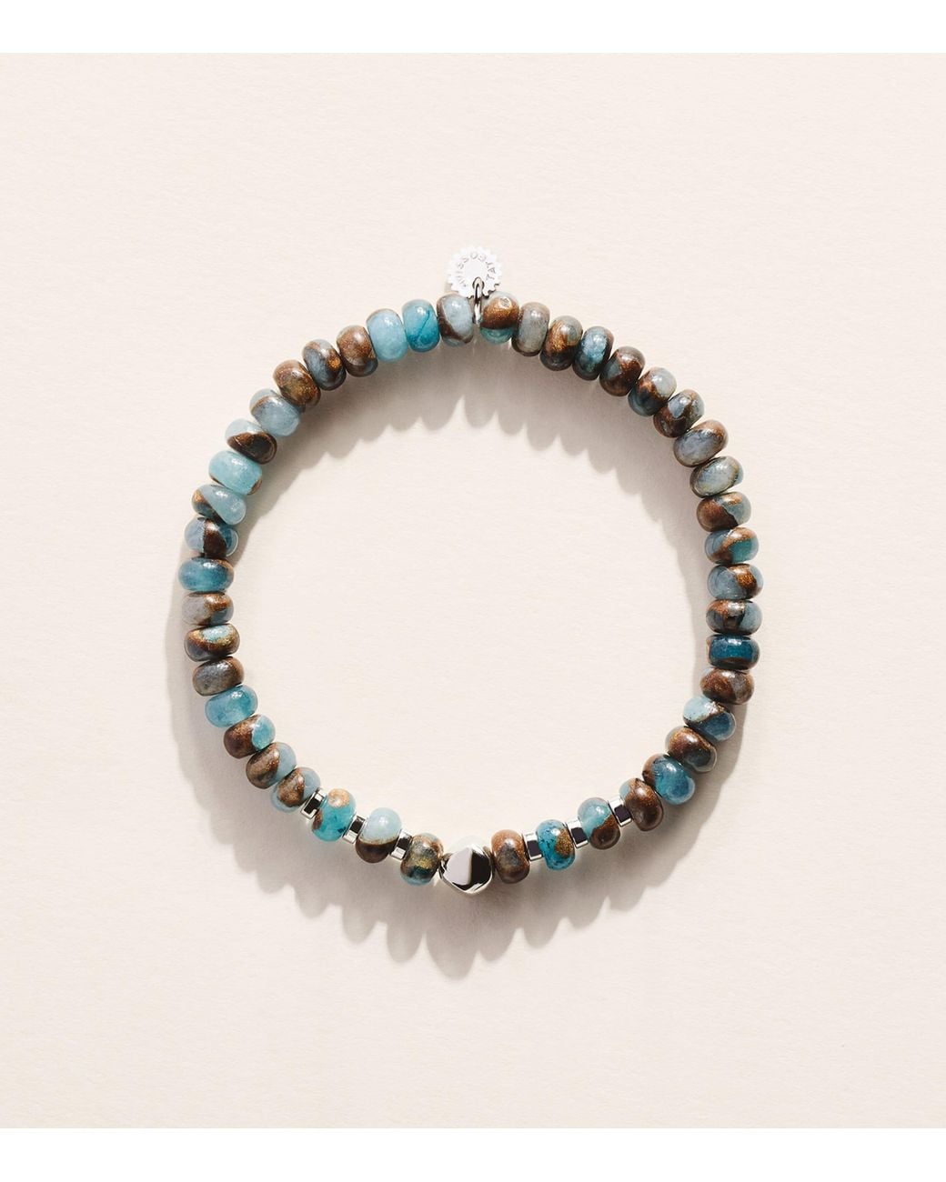 Tateossian Metallic And Jasper Beaded Bracelet for men