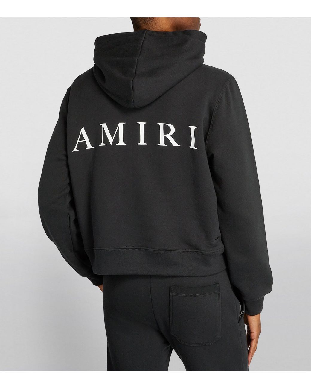 Amiri Black Cotton Core Logo Hoodie for men