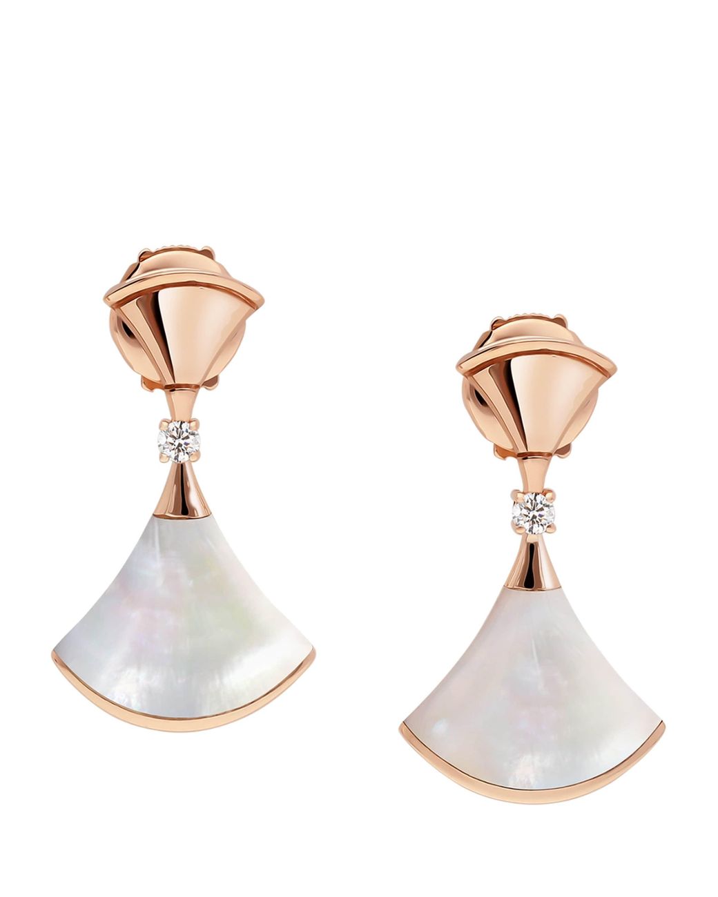 BVLGARI Multicolor Diamond And Mother-Of-Pearl Divas' Dream Earrings