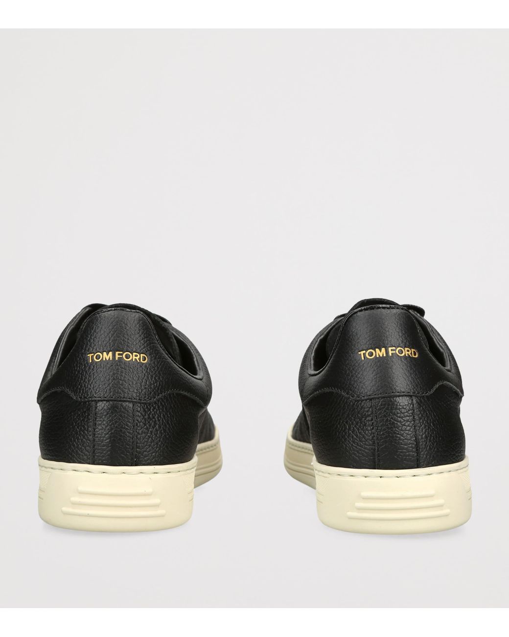 Tom Ford Black Leather Warwick Sneakers for men